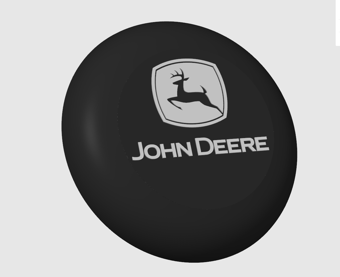 Capôt Logo John Deere pour Volant 50 cm