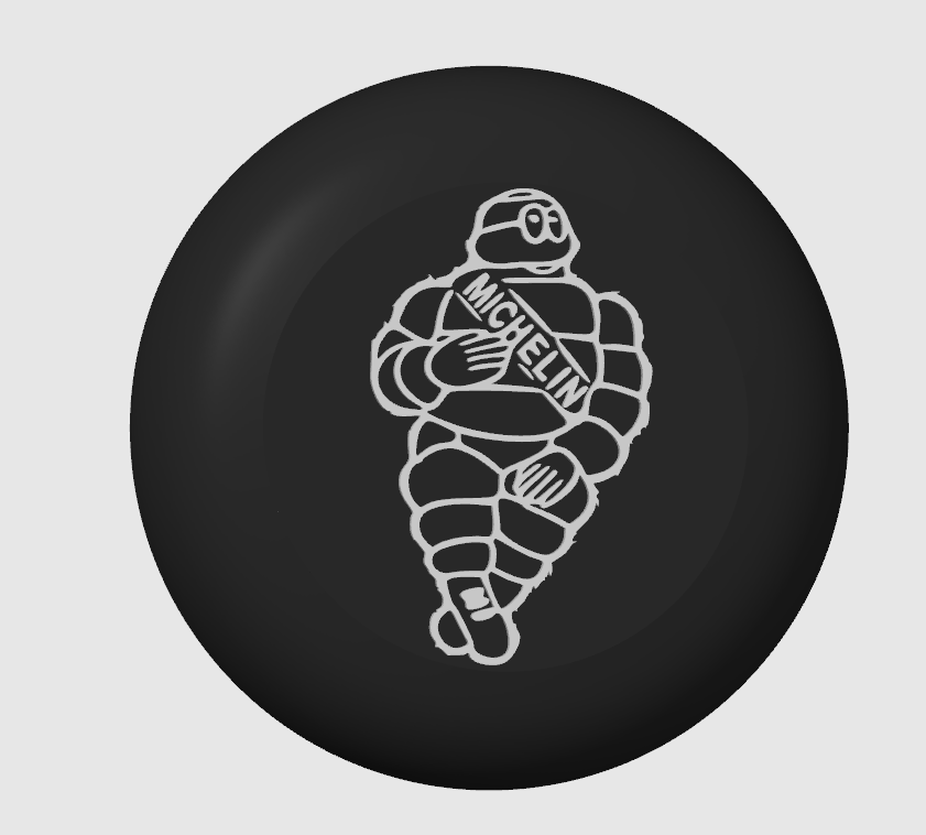 Capôt Logo Michelin pour volant 53 cm
