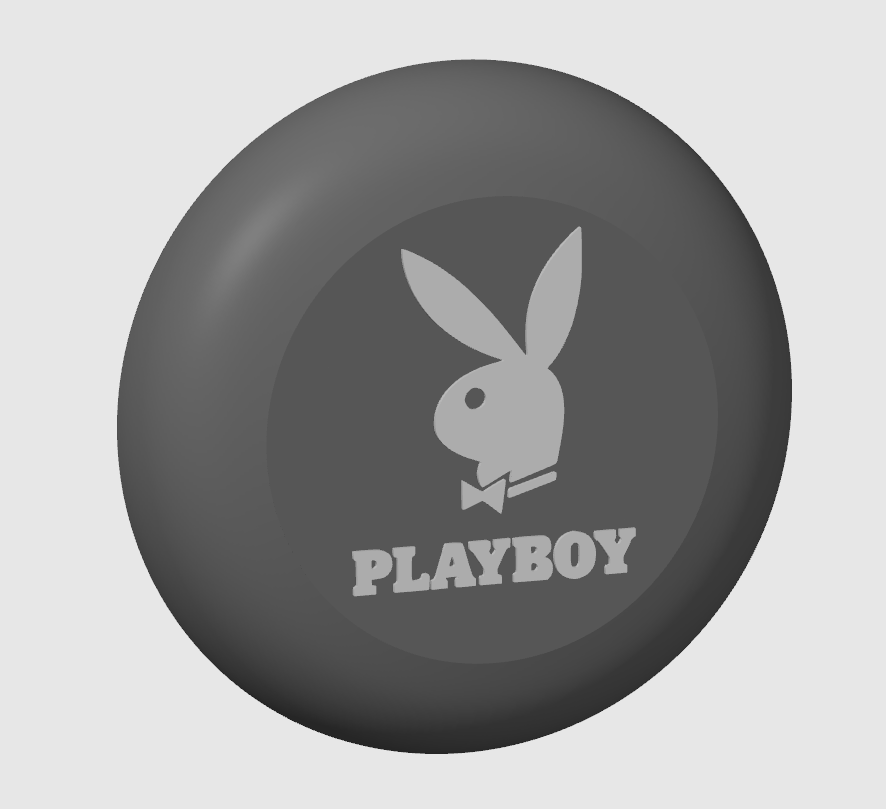 Capôt Logo Playboy pour volant 53cm