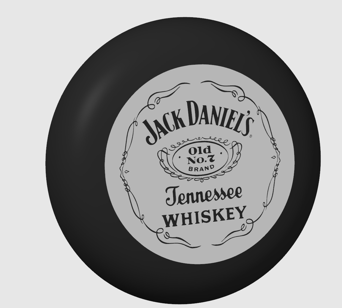 Capôt Logo Jack Daniels pour volant 53cm