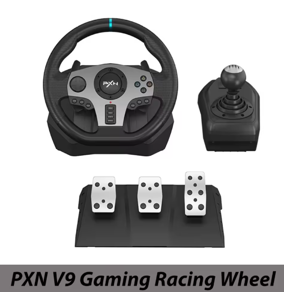 Volante para juegos PXN V9 Gen2/V9 de 270°/900° para simulador de carreras de PS4, PS3, PC con Windows 7/8/10/11, Xbox One, Xbox Series X/S