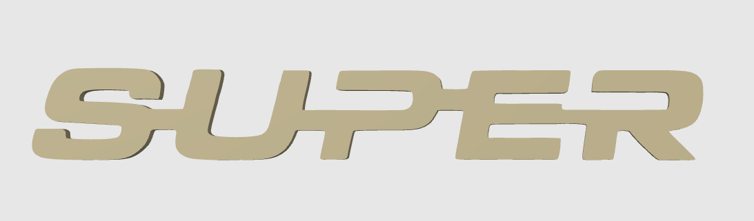 SUPER – Logo et décorations modernes pour setup gaming, bureau et camions. Un design unique et durable pour affirmer votre style
