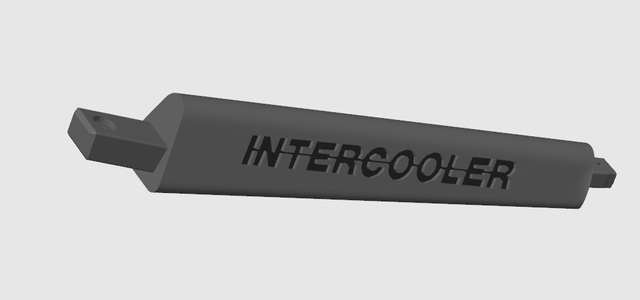 Custom Logo Intercooler Branch, for 3b steering wheel in 50cm