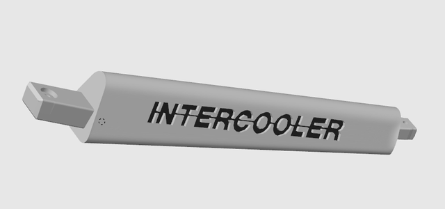 Custom Logo Intercooler Branch, for 3b steering wheel in 50cm