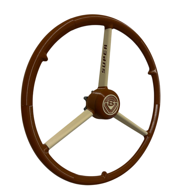 Steering wheel 50 cm Brown beige, truck simulation steering wheel