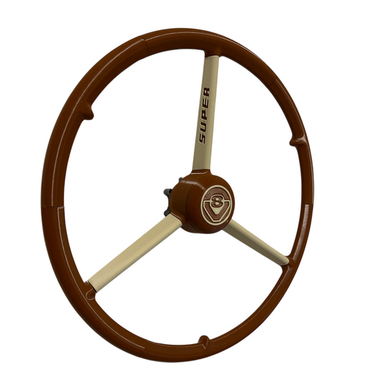 Volante 50 cm Marrón beige, volante de simulación de camión